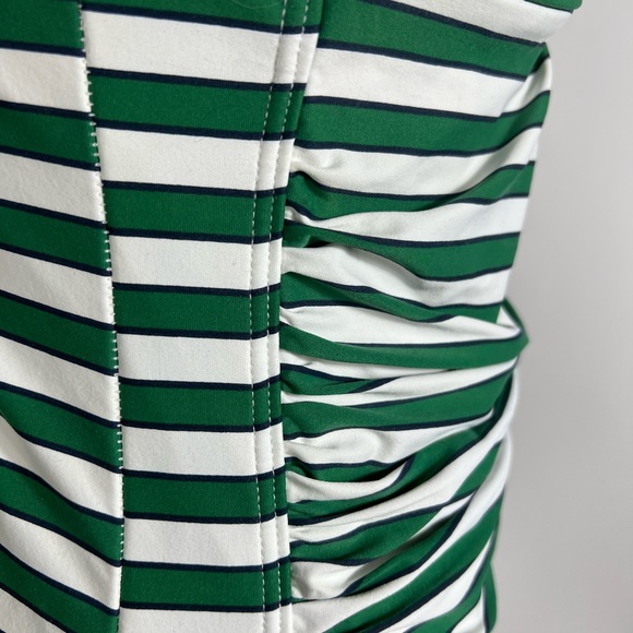 NIPTUCK SWIM Green White Striped Multi Fit Cup One Piece Swimsuit Womens 10 - Picture 4 of 10